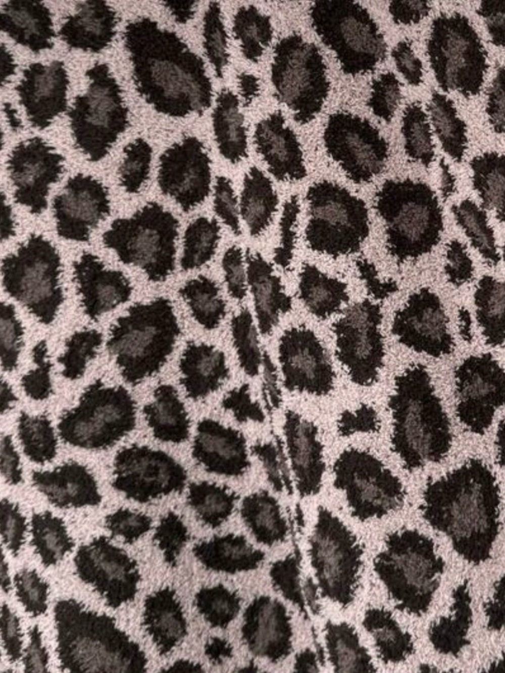 Barefoot Dreams Animal Print Poncho - Black and Cream - Picture 7 of 7